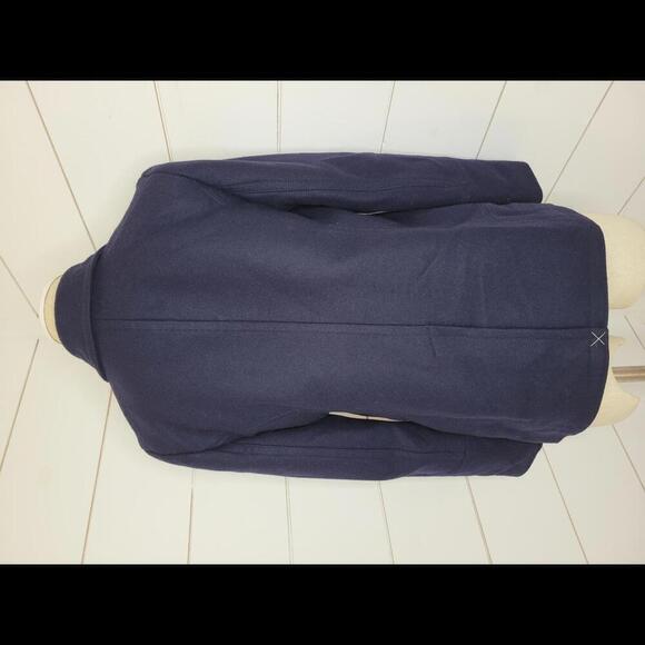 NWOT J Crew Size 6 navy blue wool cashmere coat by Nello Gori - Picture 5 of 8